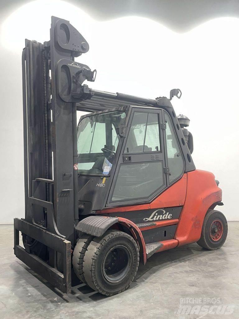 Linde H80D-02/900-396 디젤 지게차