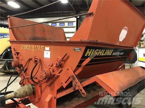 Highline 6600 베일 분쇄기, 절단기 및 언롤러