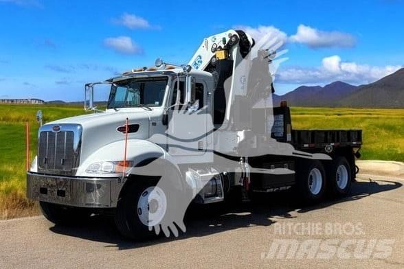 Peterbilt 348 플랫베드/드롭사이드 트럭