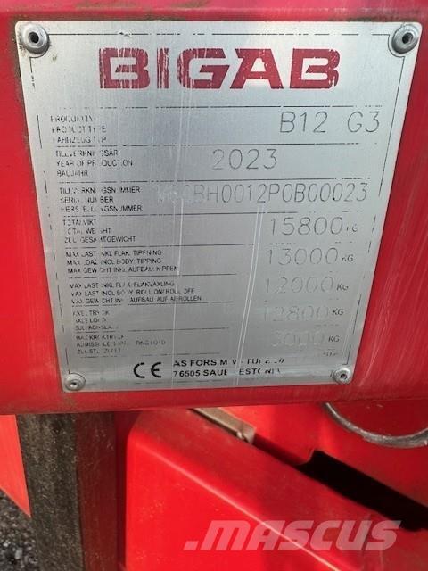 Bigab B12 VÄXLARVAGN 기타 적재/굴착 및 부속품