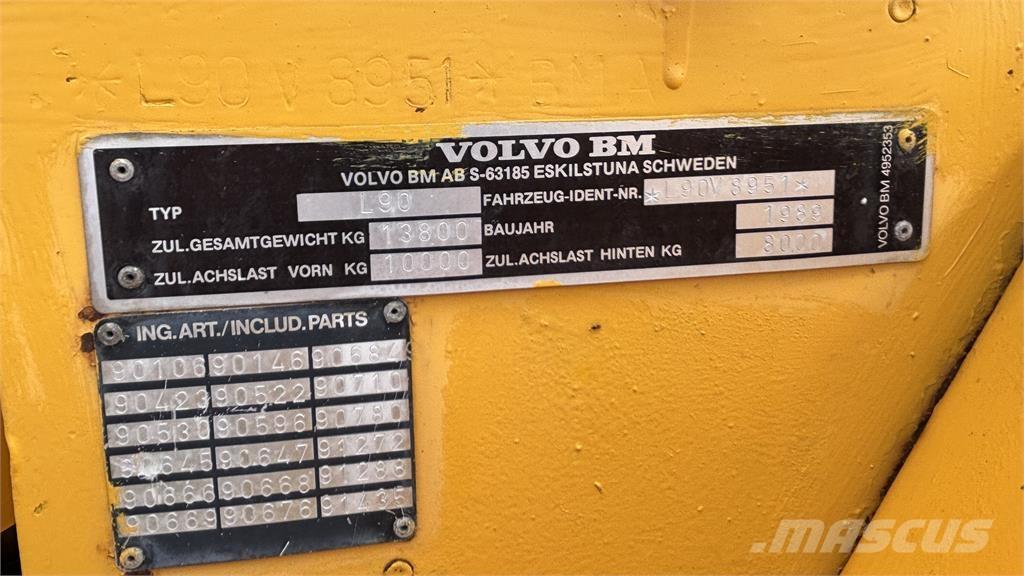 Volvo L90 LASTMASKIN  휠로우더