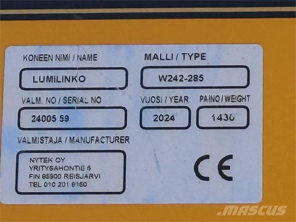  W285 Snöslunga 기타 도로 및 제설 기계