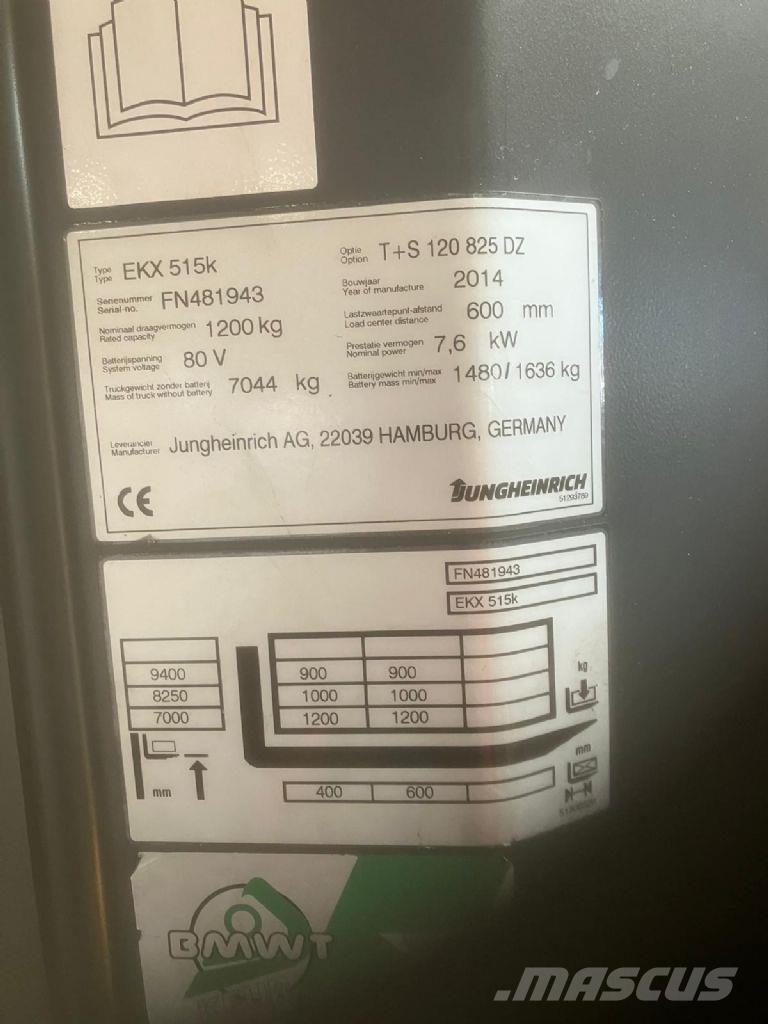 Jungheinrich EKX 515k 하이 리프트 오더 피커