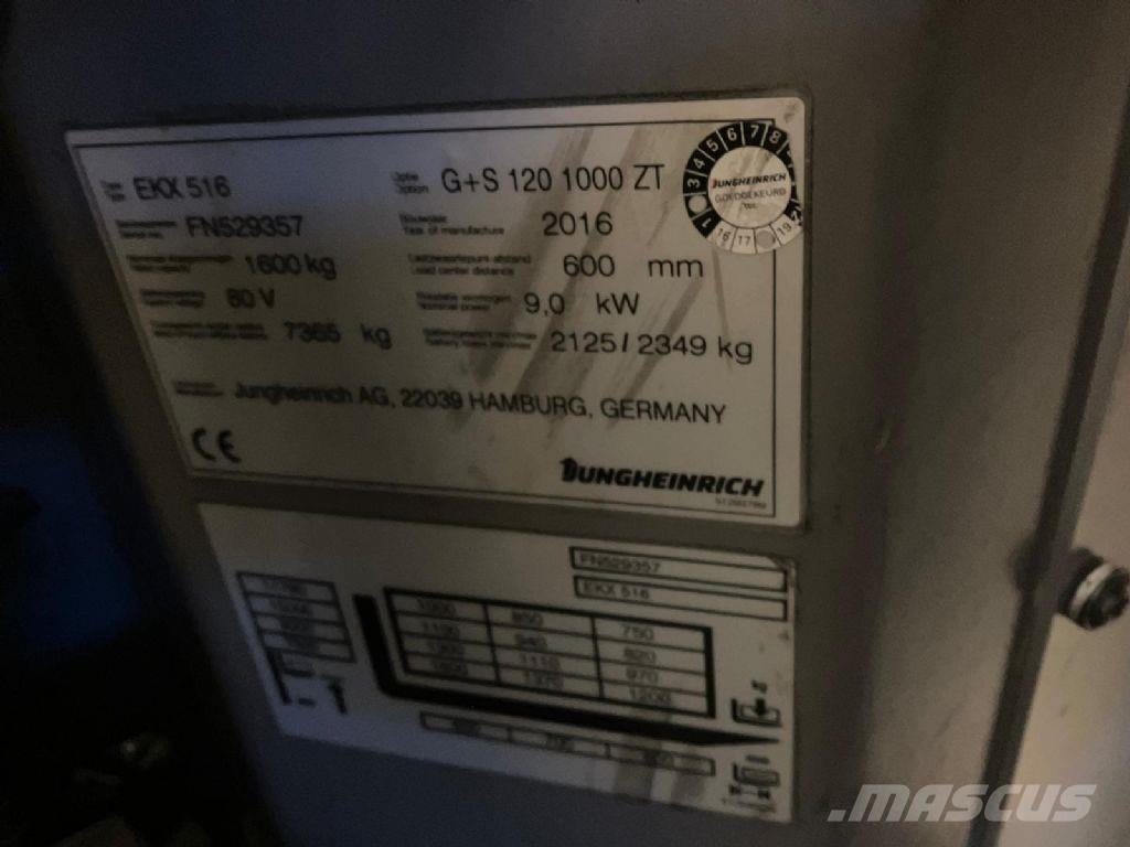 Jungheinrich EKX 516 하이 리프트 오더 피커