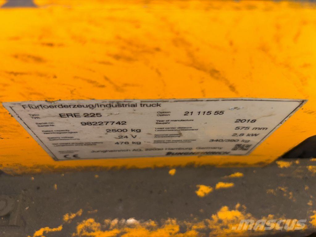 Jungheinrich ERE 225 보행식 리치 지게차