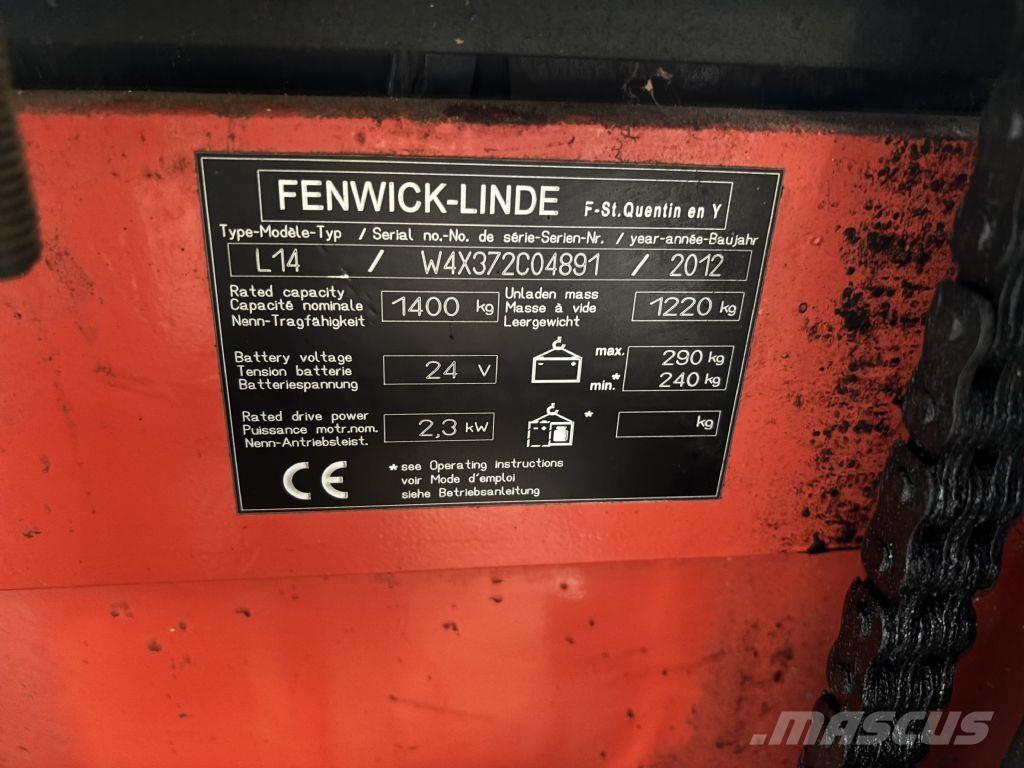 Linde L14 포크리프트