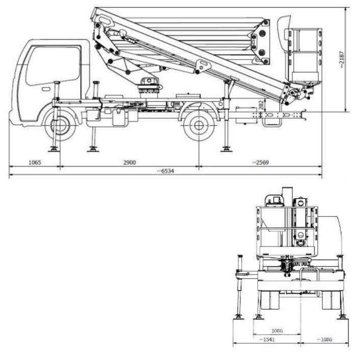 Safi SCA 23 HE 트럭 탑재 고소작업대