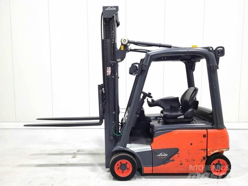 Linde E16P-02 전동 지게차