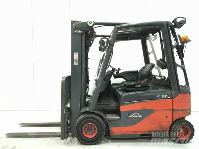 Linde E25-01 전동 지게차