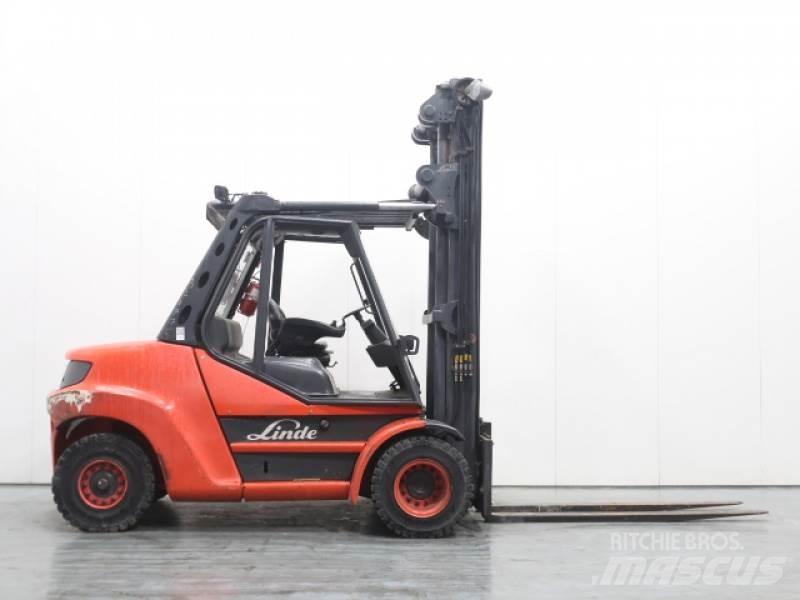 Linde H80D-02/900 396 디젤 지게차