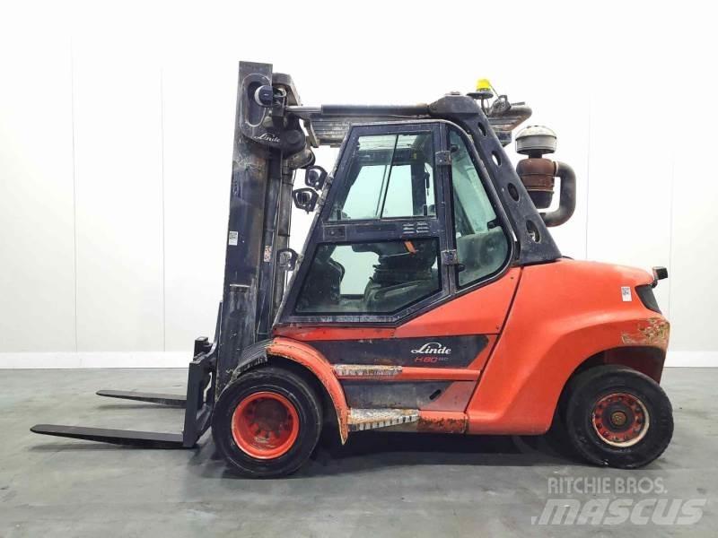 Linde H80D-03/900 396 디젤 지게차
