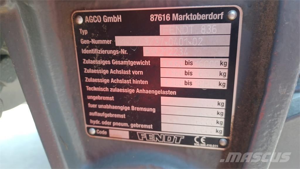 Fendt 828 SCR 트랙터