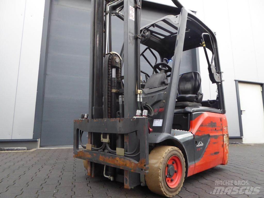 Linde E16-02 전동 지게차