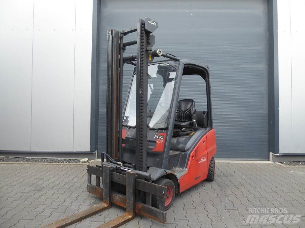 Linde H16D 디젤 지게차