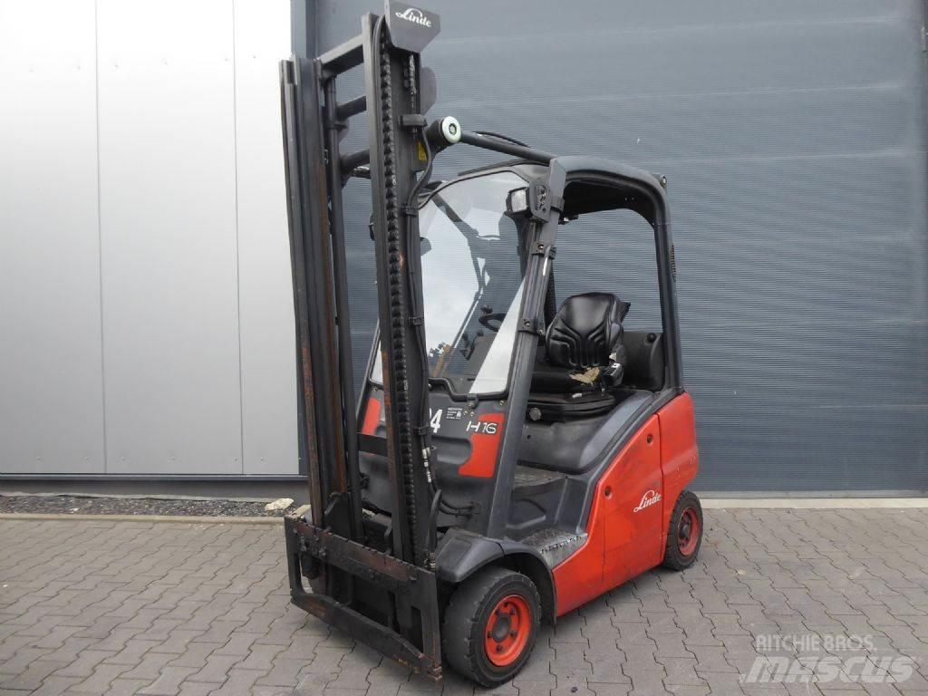 Linde H16D 디젤 지게차