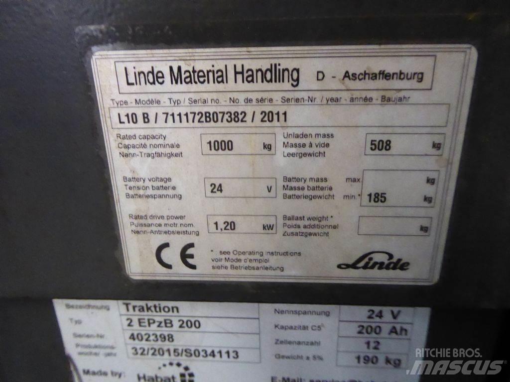 Linde L10B 포크리프트