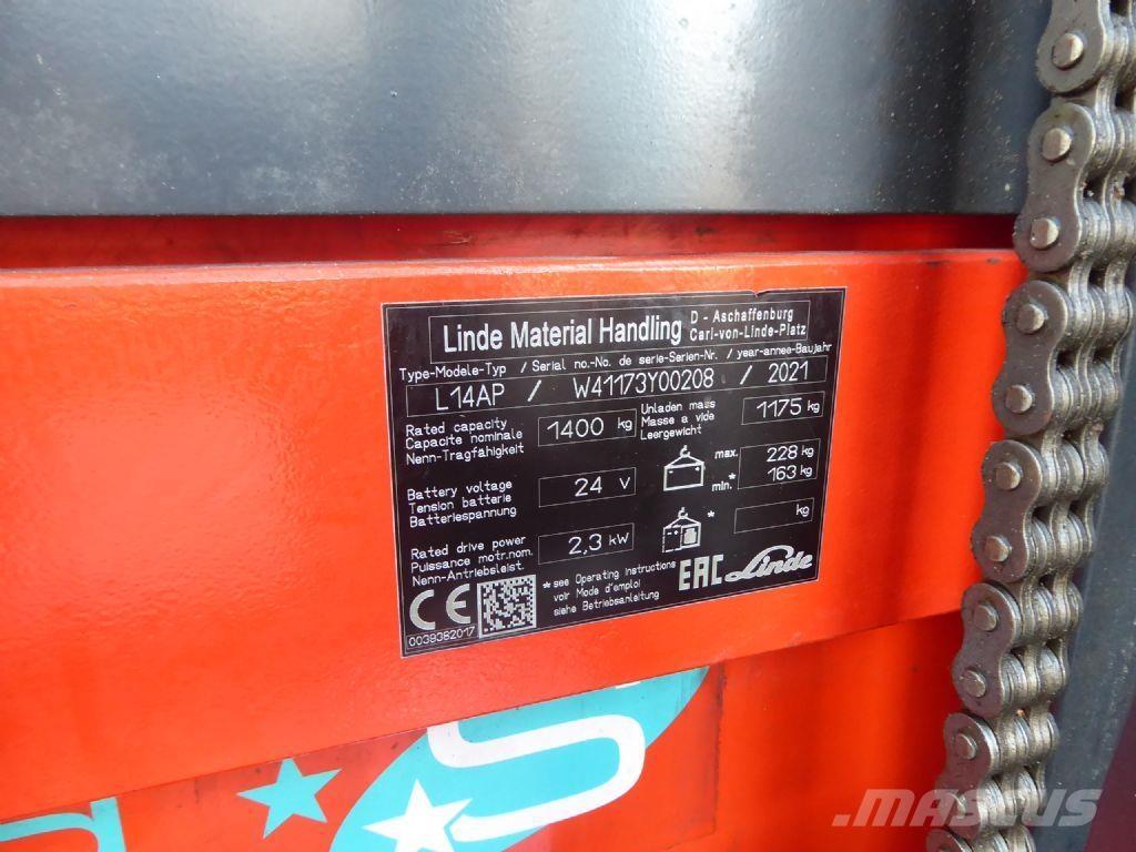 Linde L14 AP 포크리프트