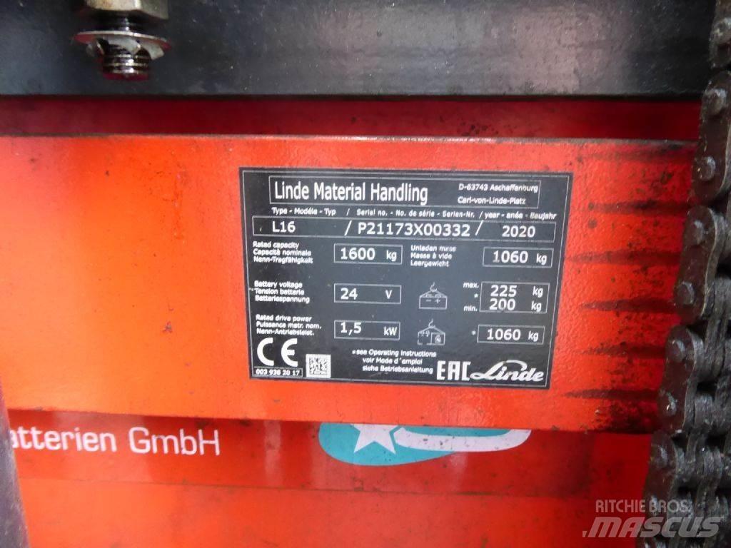 Linde L16 포크리프트