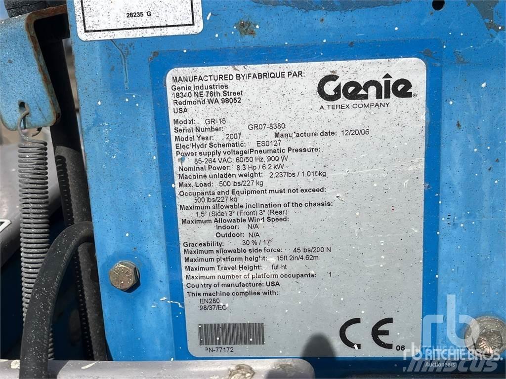 Genie GR15 관절형 전동이동 리프트