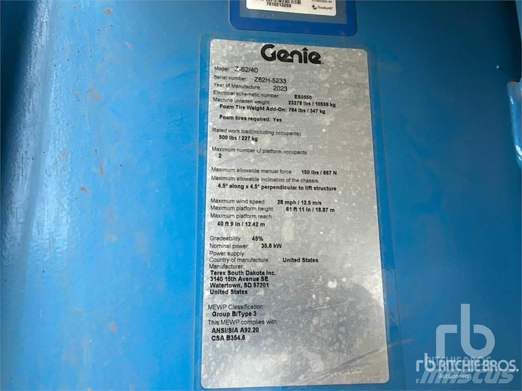 Genie Z62-40 관절형 전동이동 리프트