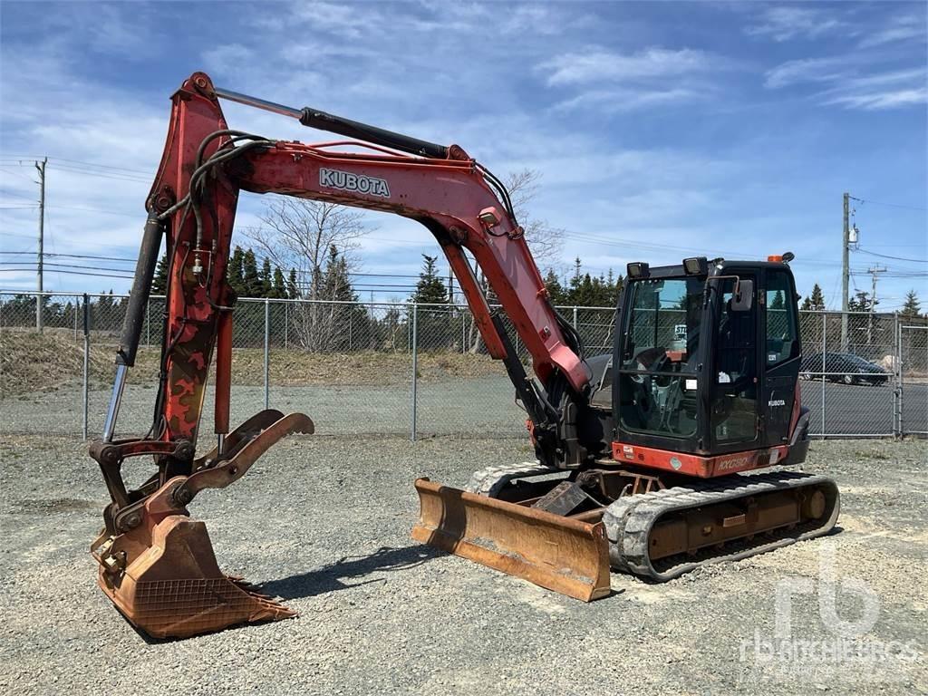 Kubota KX080-4 중형굴삭기 7톤-28톤