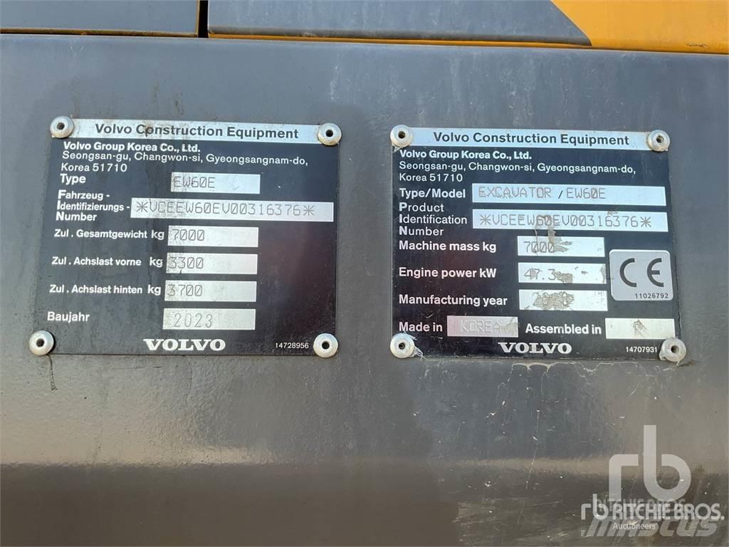 Volvo EW60E  휠 굴삭기