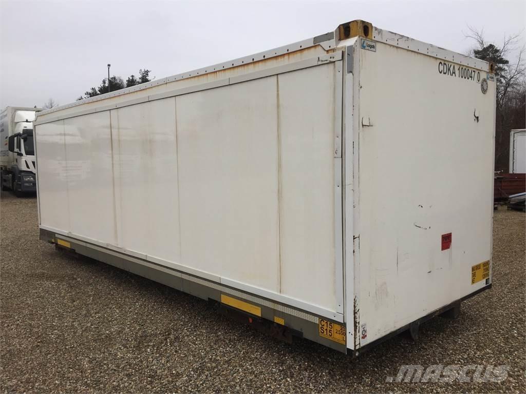  7450 mm med rulleport 박스 바디 세미 트레일러