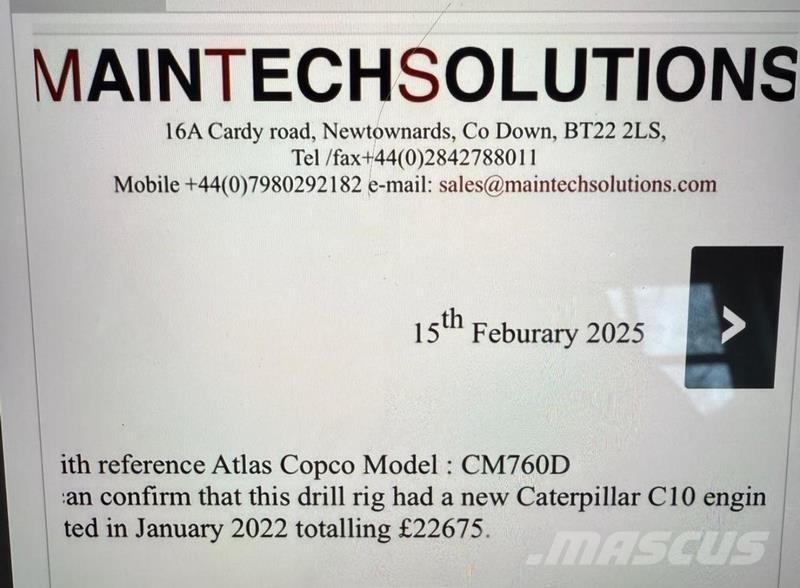 Atlas Copco CM-760D 건설 장비 - 기타