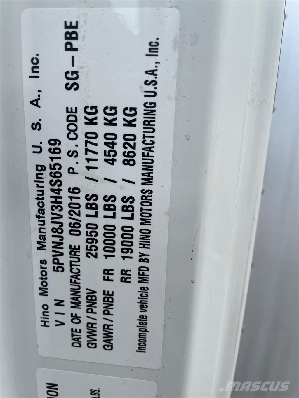 Hino 268A 탑차 트럭