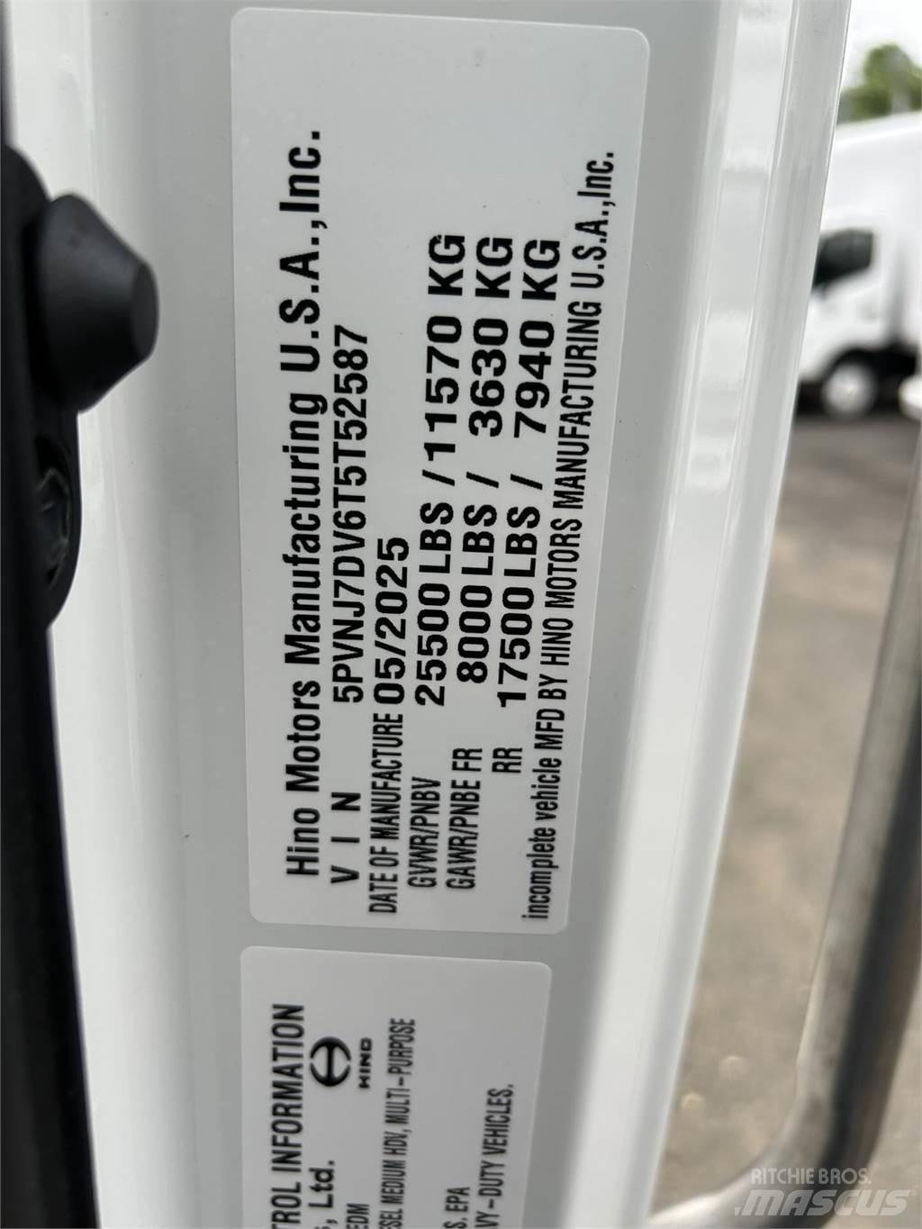 Hino L6 새시 운전실 트럭