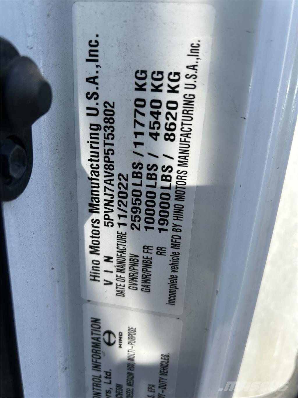 Hino L6 탑차 트럭