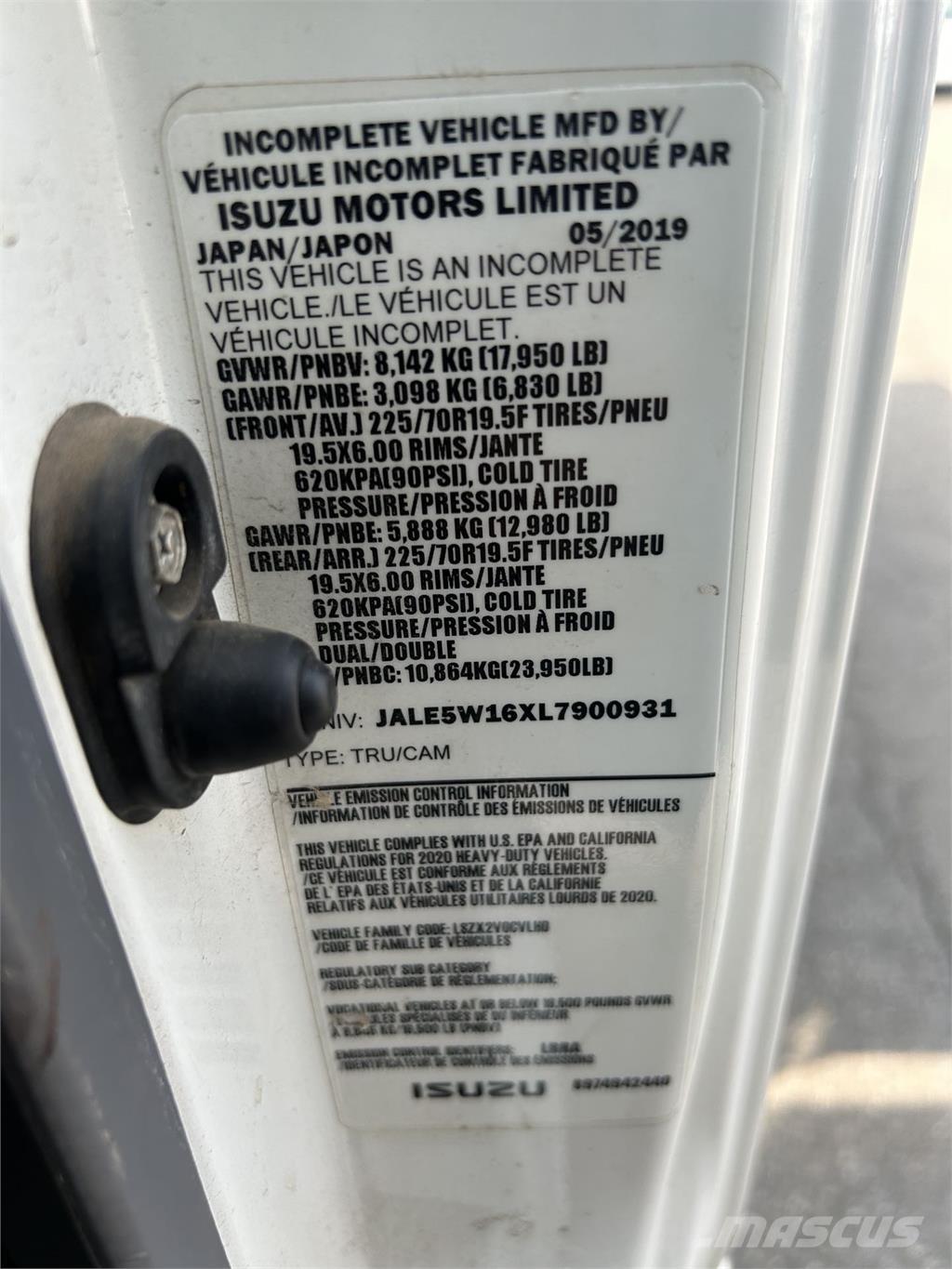 Isuzu NQR 덤프 트럭