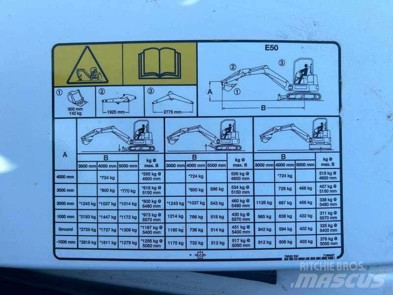 Bobcat E50 소형 굴삭기 7톤 미만