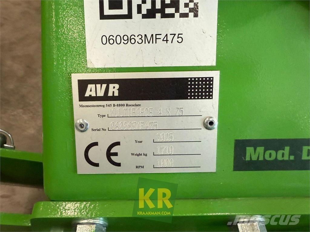 AVR MultiForce 줄뿌림 작물 경운기
