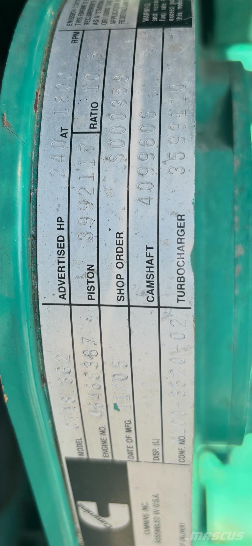 Cummins GTA8.3 엔진