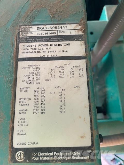 Onan 15kW 디젤 발전기