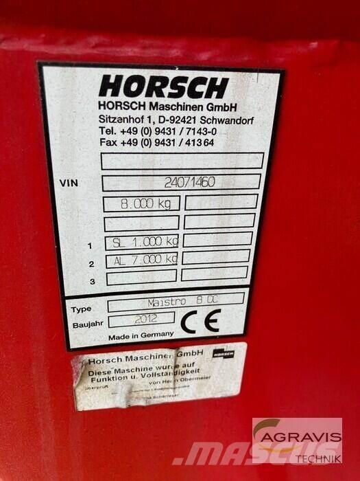 Horsch MAISTRO 8 CC 드릴