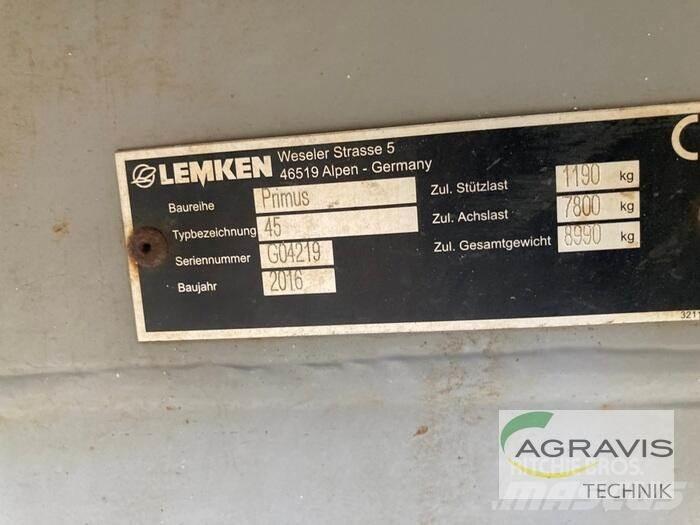 Lemken PRIMUS 45/27 견인형 분무기