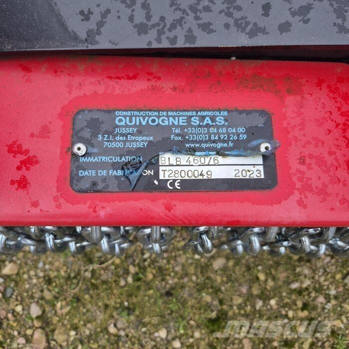 Quivogne BLB 460/6 목장 제초기 및 토퍼