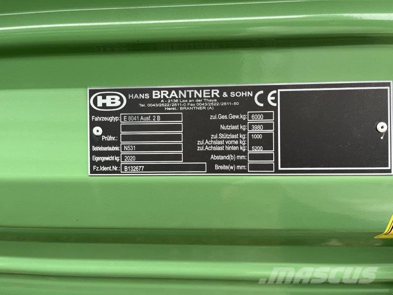 Brantner E6040 티퍼 트레일러