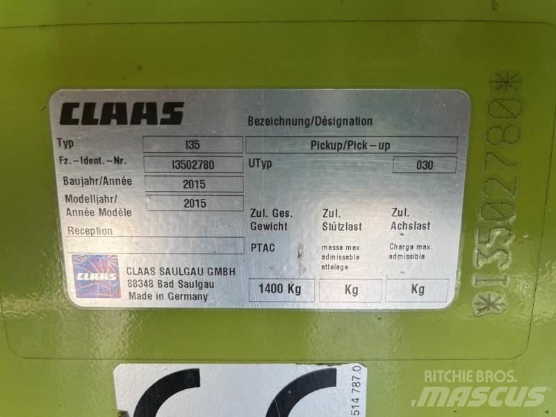 CLAAS Pick-Up 콤바인 헤드