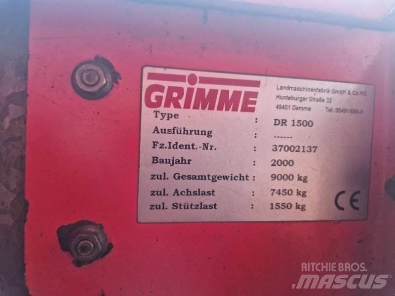 Grimme DR 1500 감자수확기 및 포테이토디거