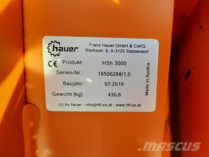 Hauer HSH 3000 제설 블레이드 및 제설기