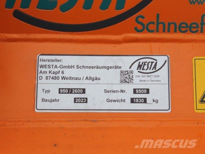  WESTA 950/2600 제설기