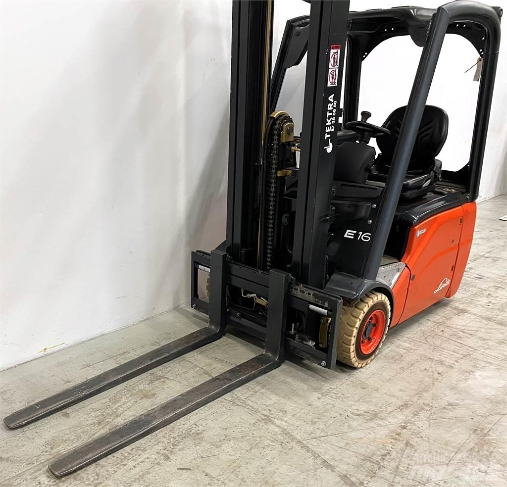 Linde E 16 C-01 전동 지게차