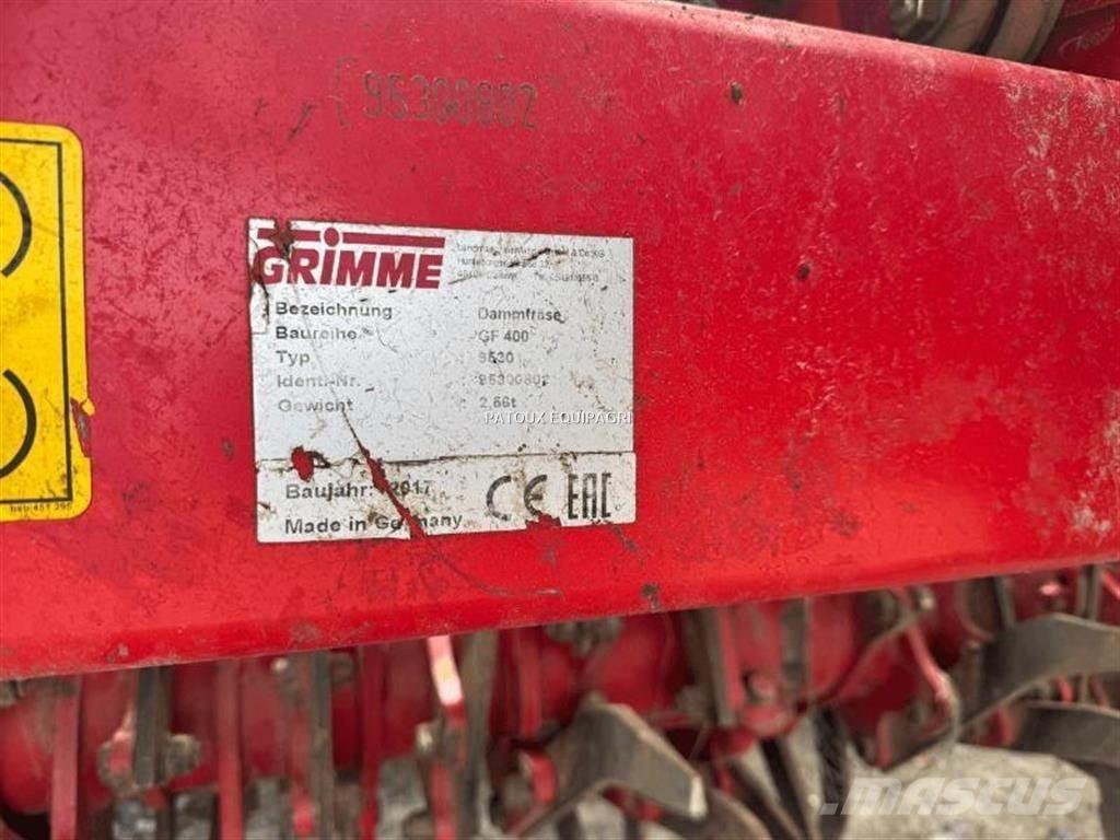 Grimme GF400 파워 하로우 및 로토틸러(회전 경운기)