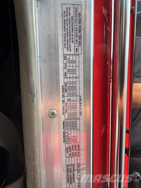 Kenworth W900 트랙터 유닛