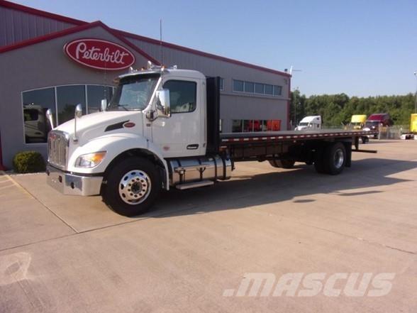 Peterbilt 537 플랫베드/드롭사이드 트럭