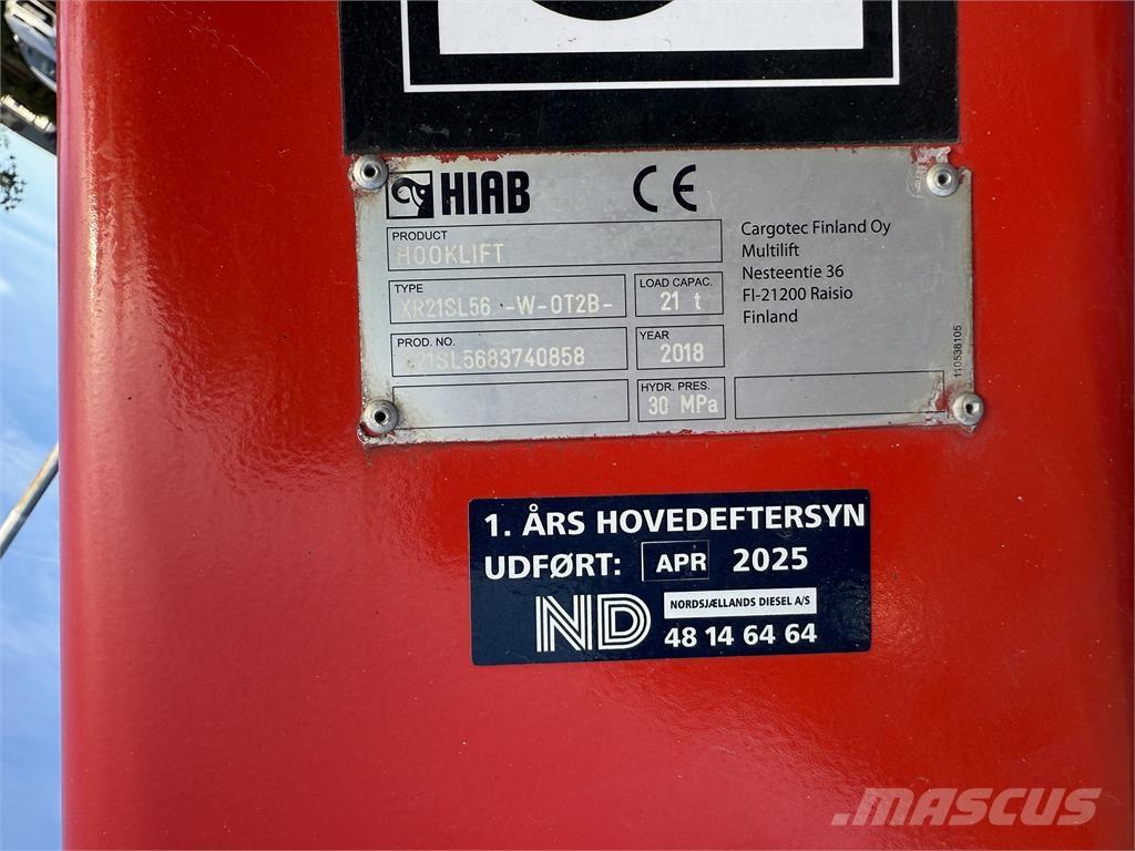 Scania R500 케이블 리프트 탈착식 트럭