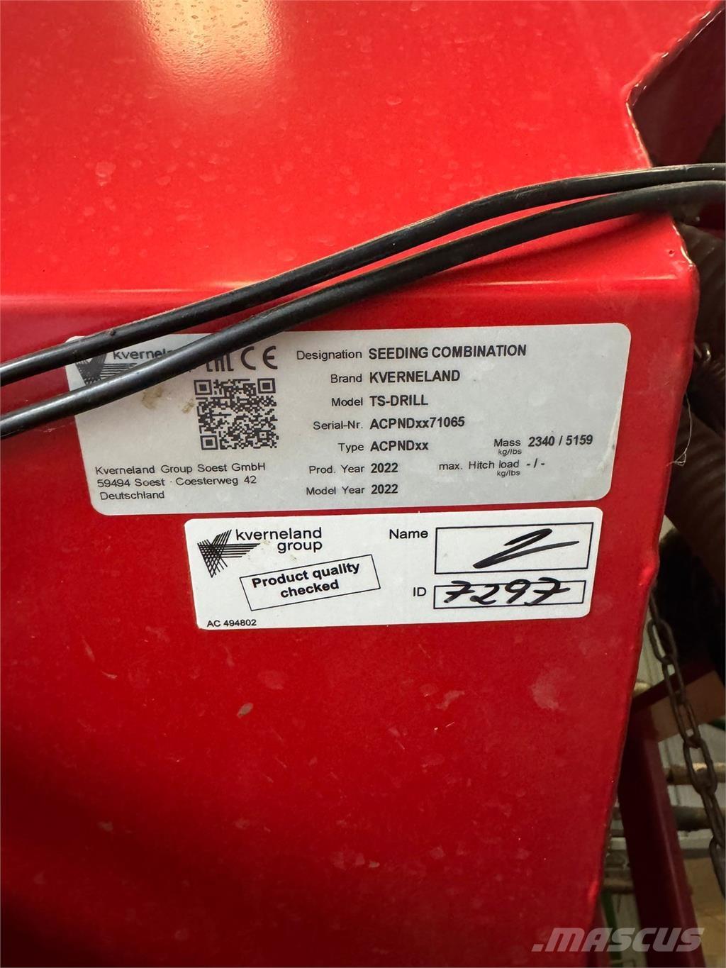 Kverneland 4.8M 농기계 - 기타